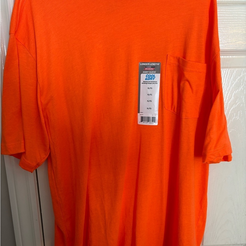Men's Dickies Cool and Dry Easy vis Orange Shirt